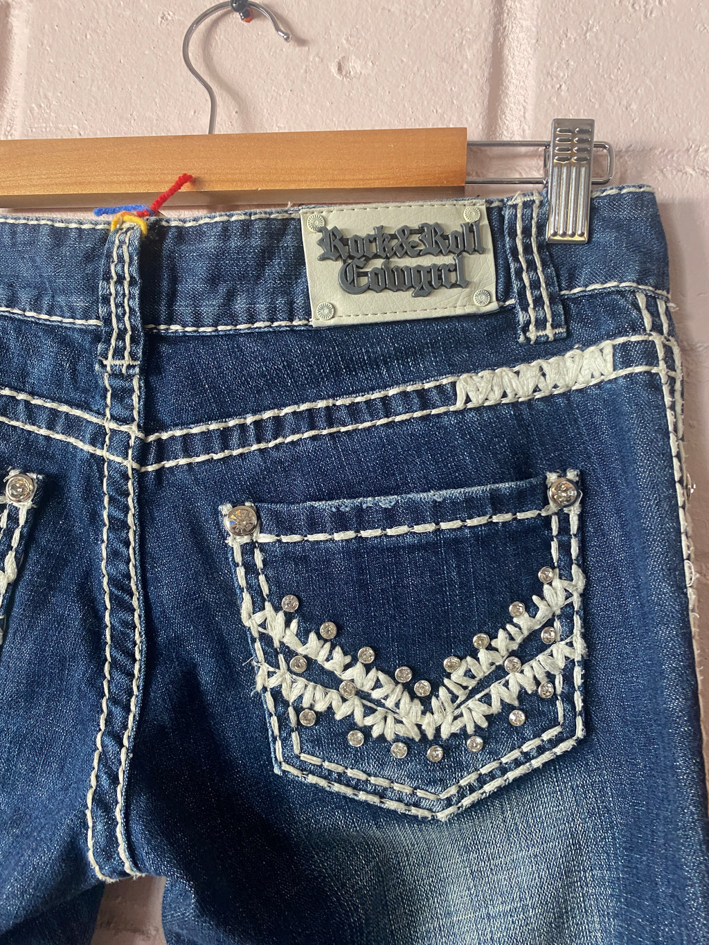 Vintage Y2K Rock&Roll Cowgirl Bootleg Jeans