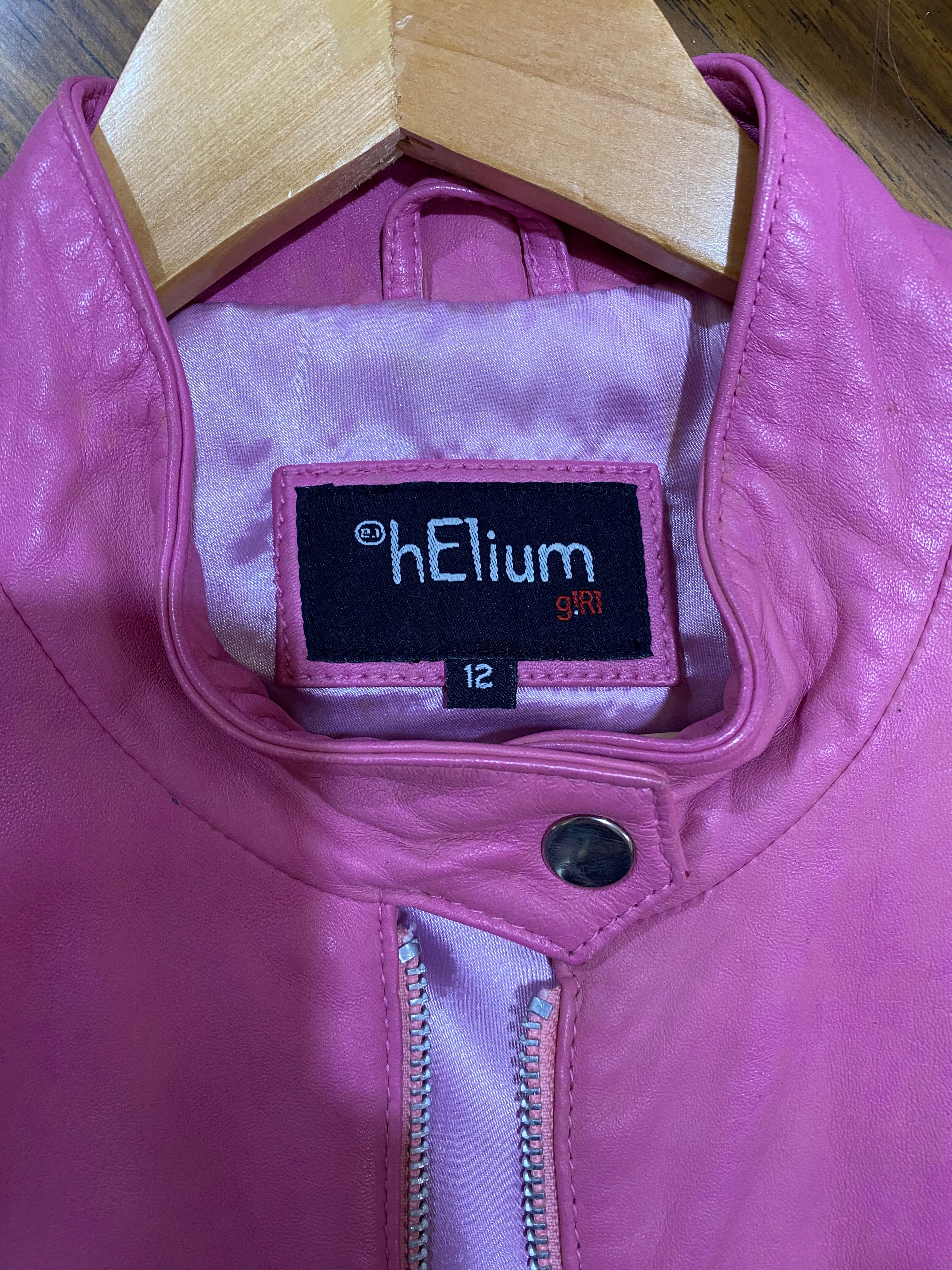 Barbie Pink 1990’s/Y2K Leather Bomber Jacket