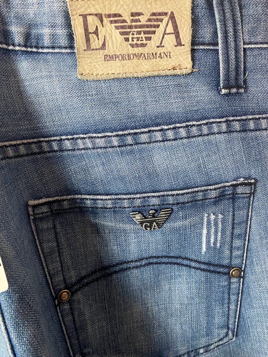Emporio Armani Vintage Masc fit Straight Leg Jeans, size 34