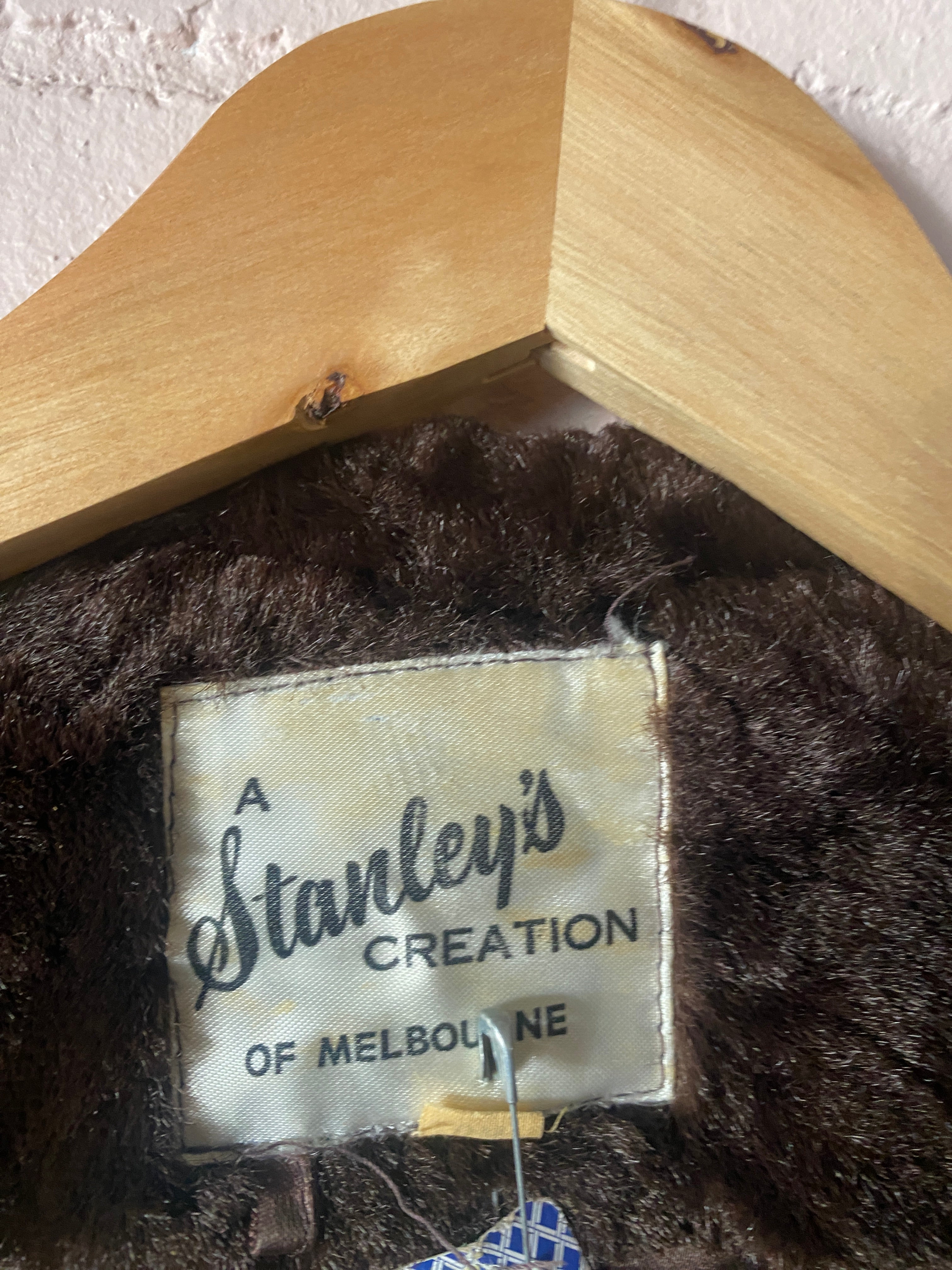 1960’s/70’s Vintage Faux Fur Stanley’s Coat