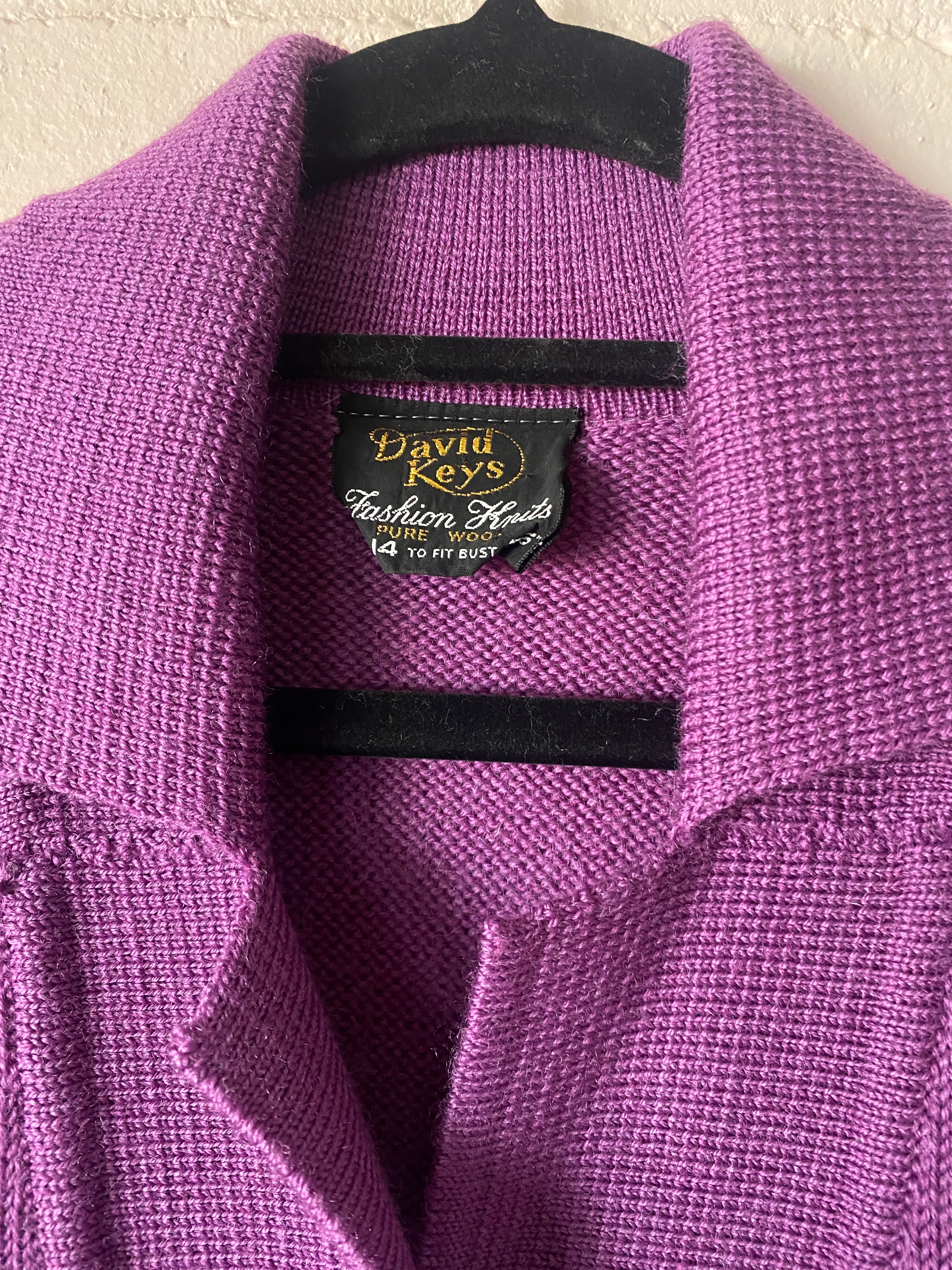1960’s David Keys Wool Knit Cardy
