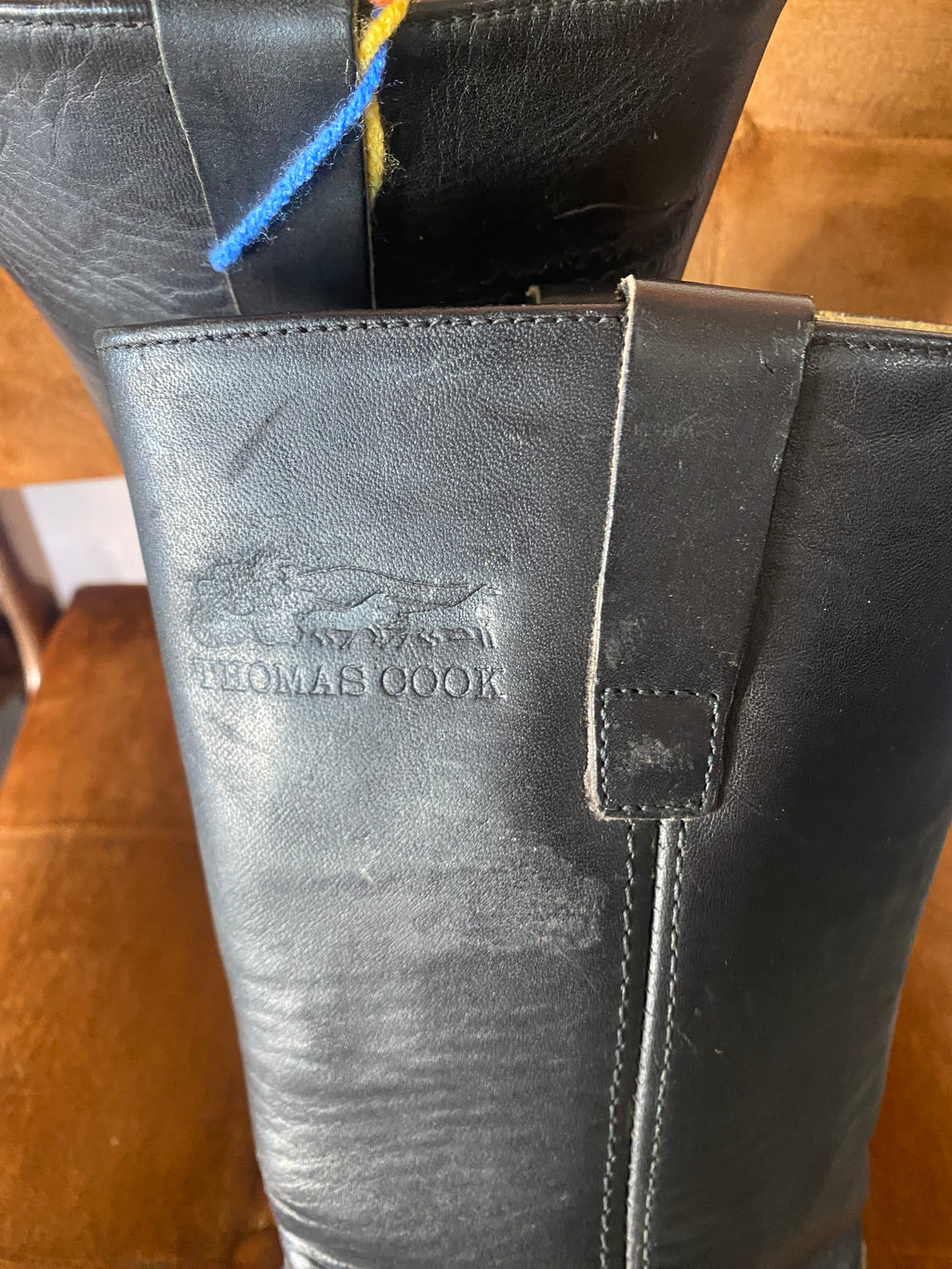 Johnny Reb Vintage Black Leather Biker Boots- women’s 6/7