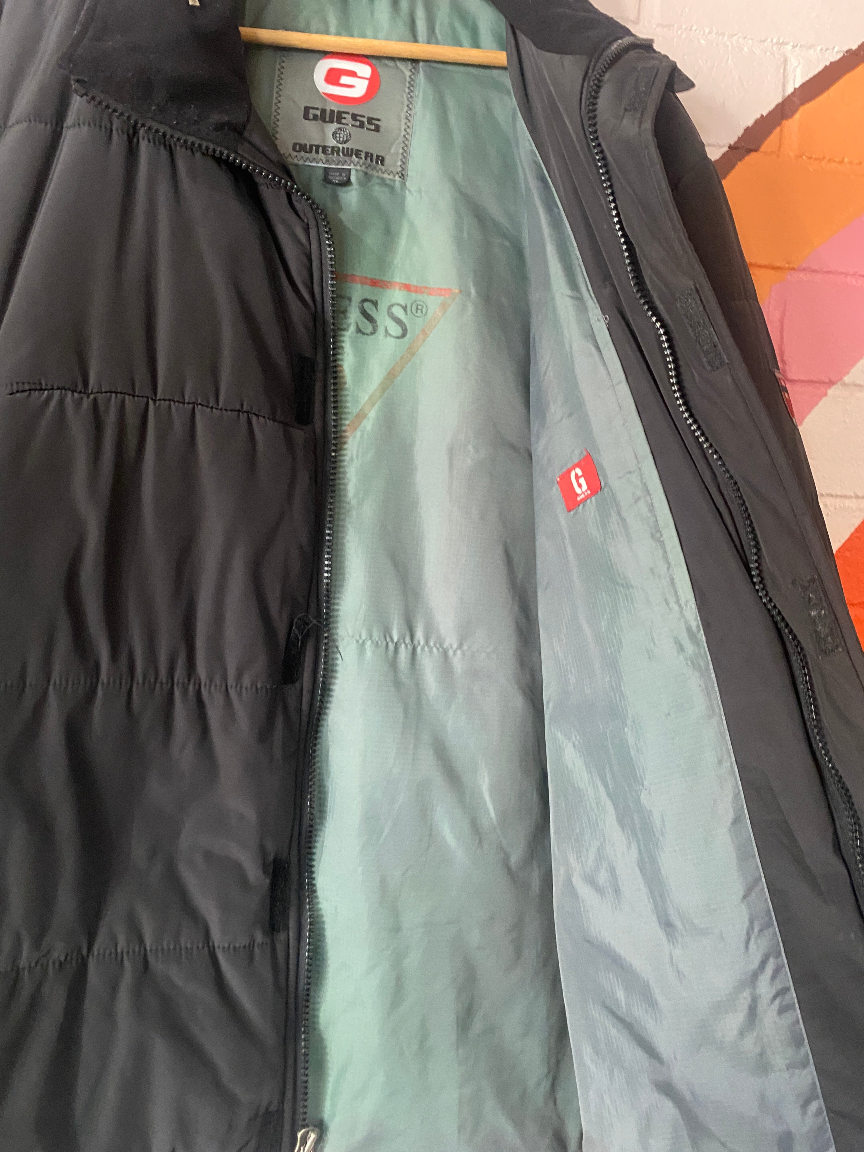 Y2K Guess Puffer jacket, size XL