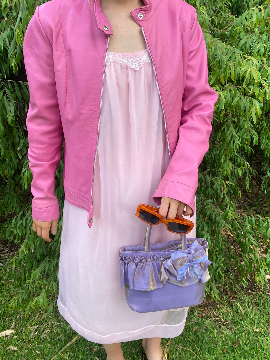 Napella sheer sweet pea pink dress