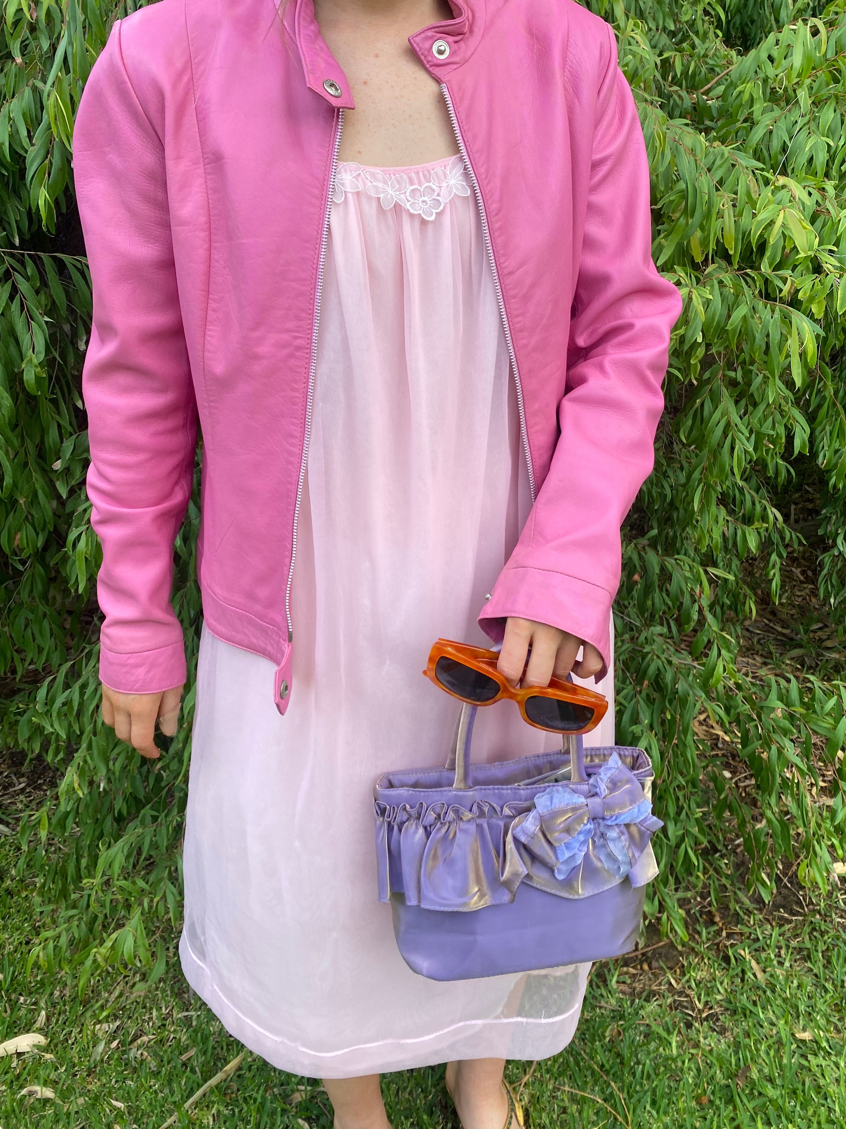 Napella sheer sweet pea pink dress