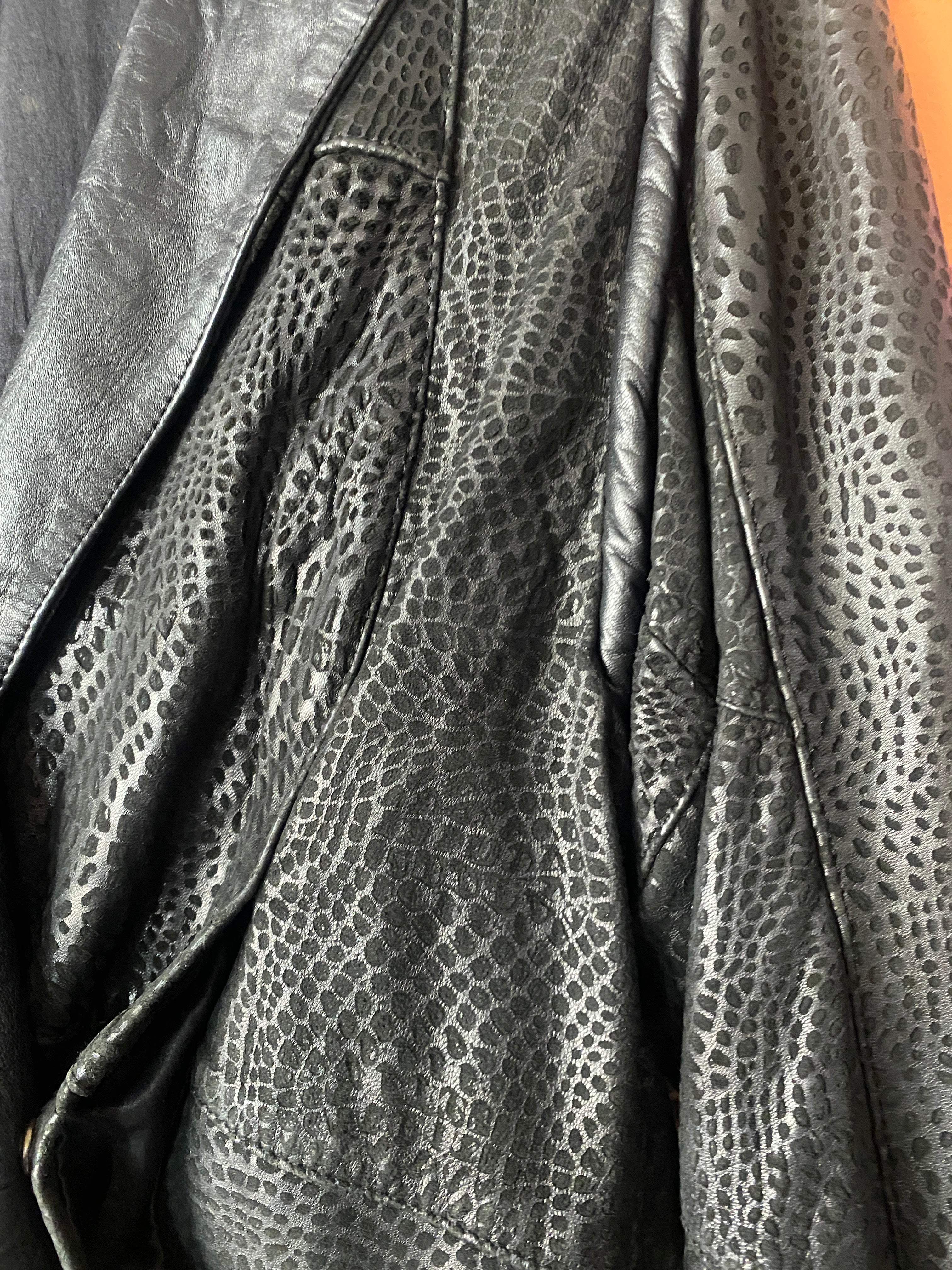 1980’s Vintage leopard Print Leather Jacket, size L