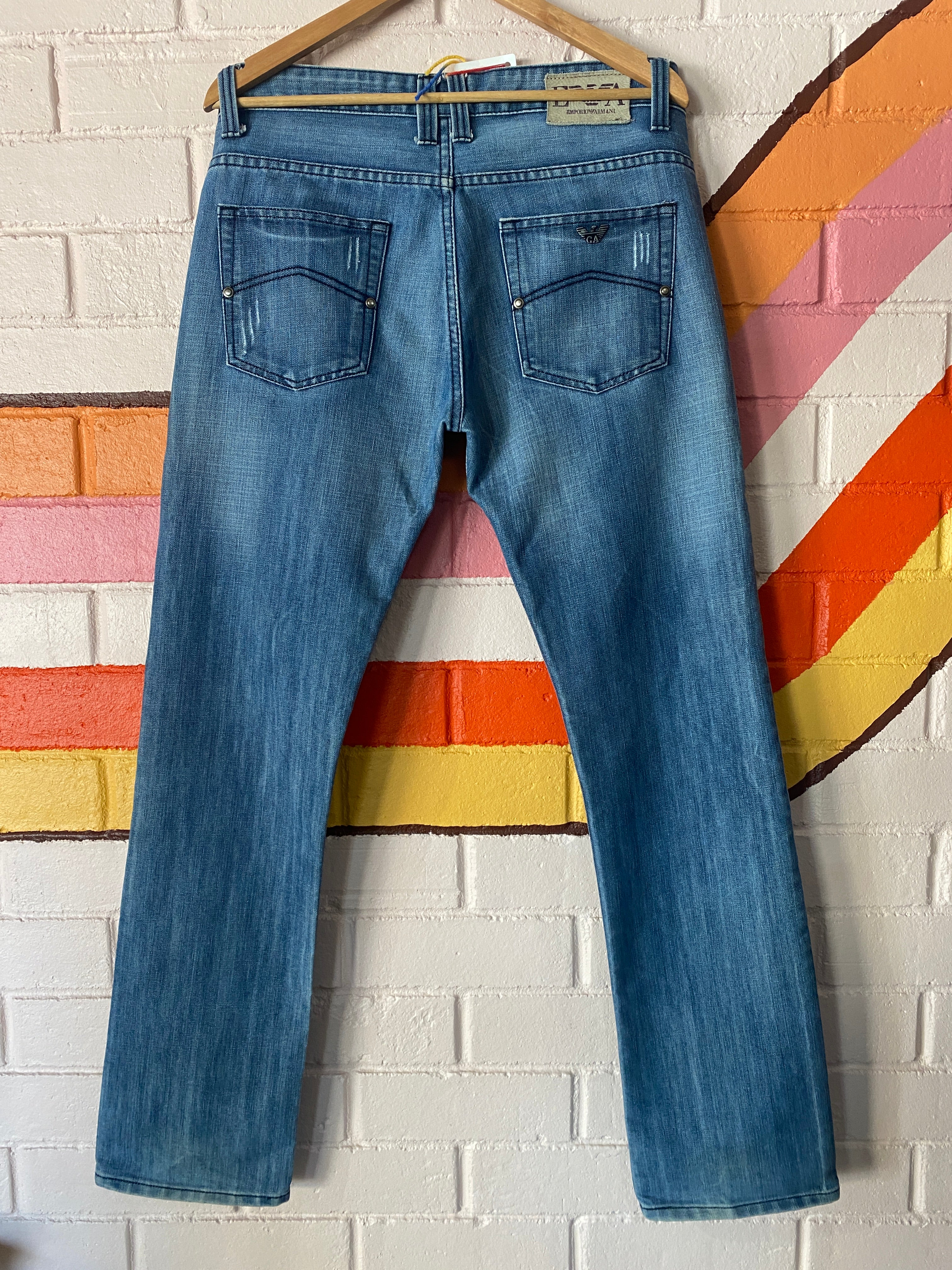 Emporio Armani Vintage Masc fit Straight Leg Jeans, size 34