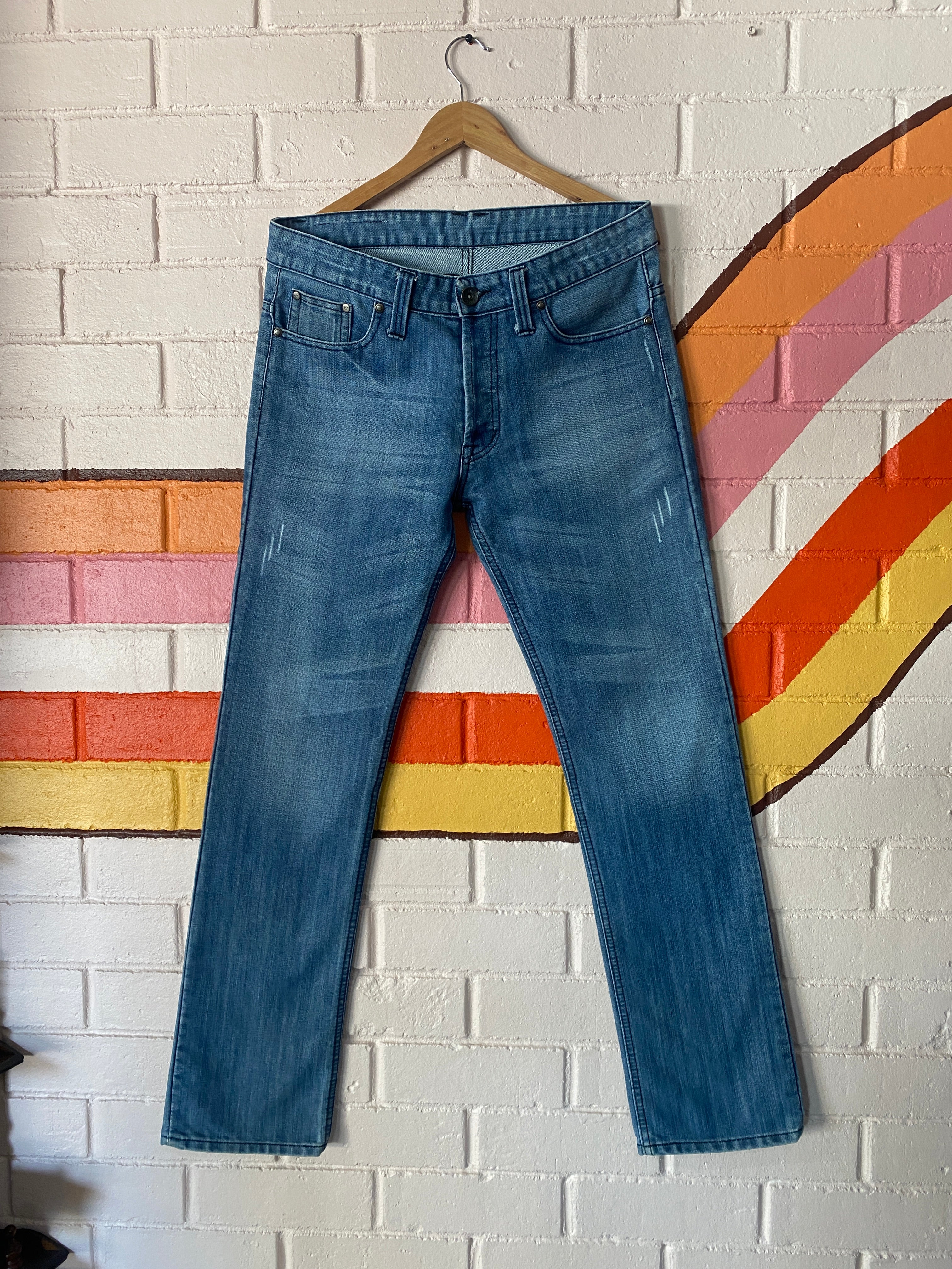 Emporio Armani Vintage Masc fit Straight Leg Jeans, size 34