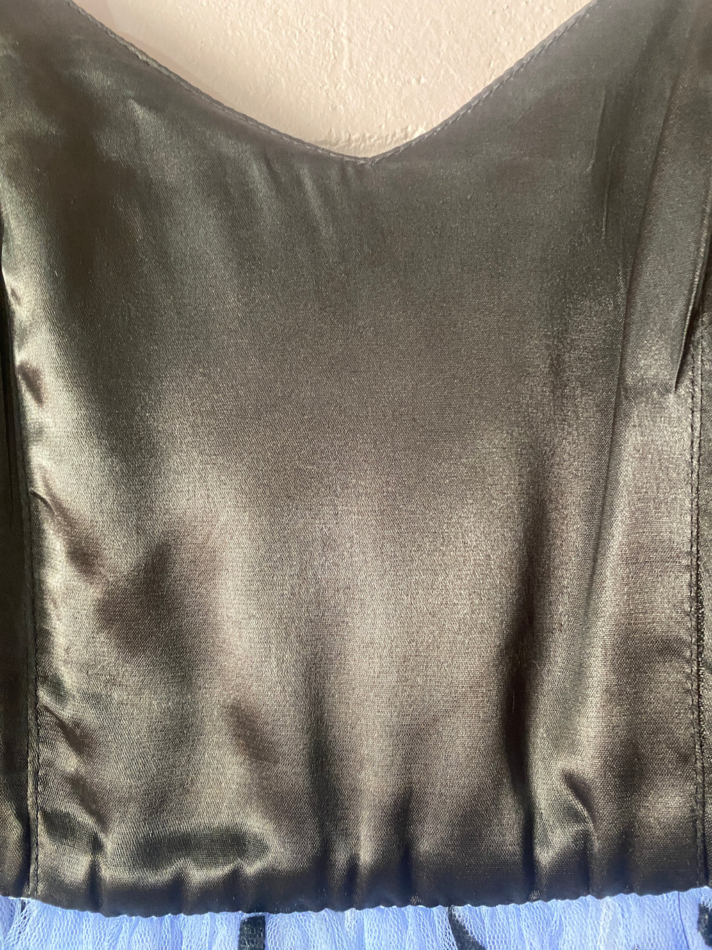 Cue silk and tulle 80's ball gown, size 8