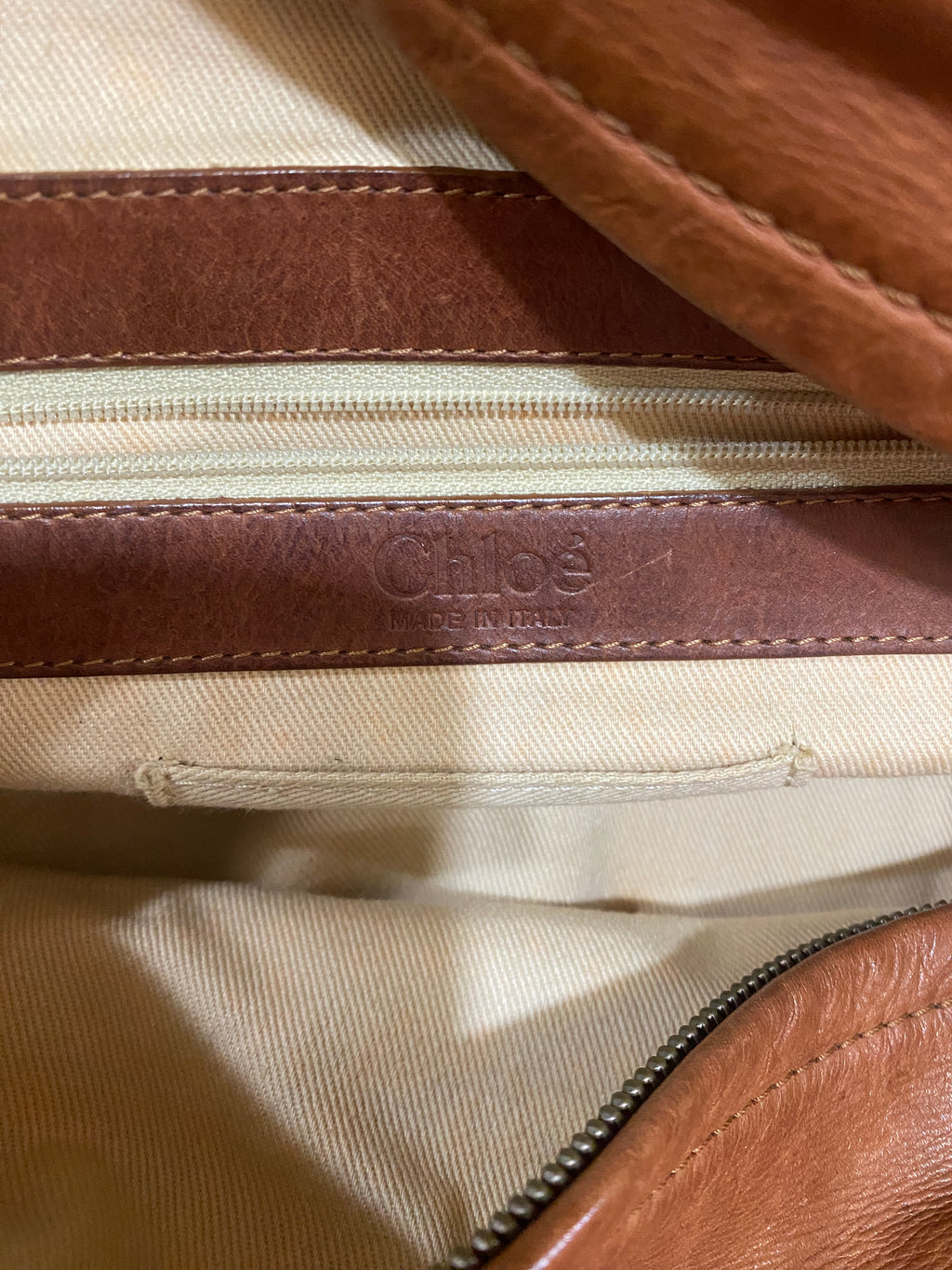 Chloe Brown Python and leather Large Silverado Bag