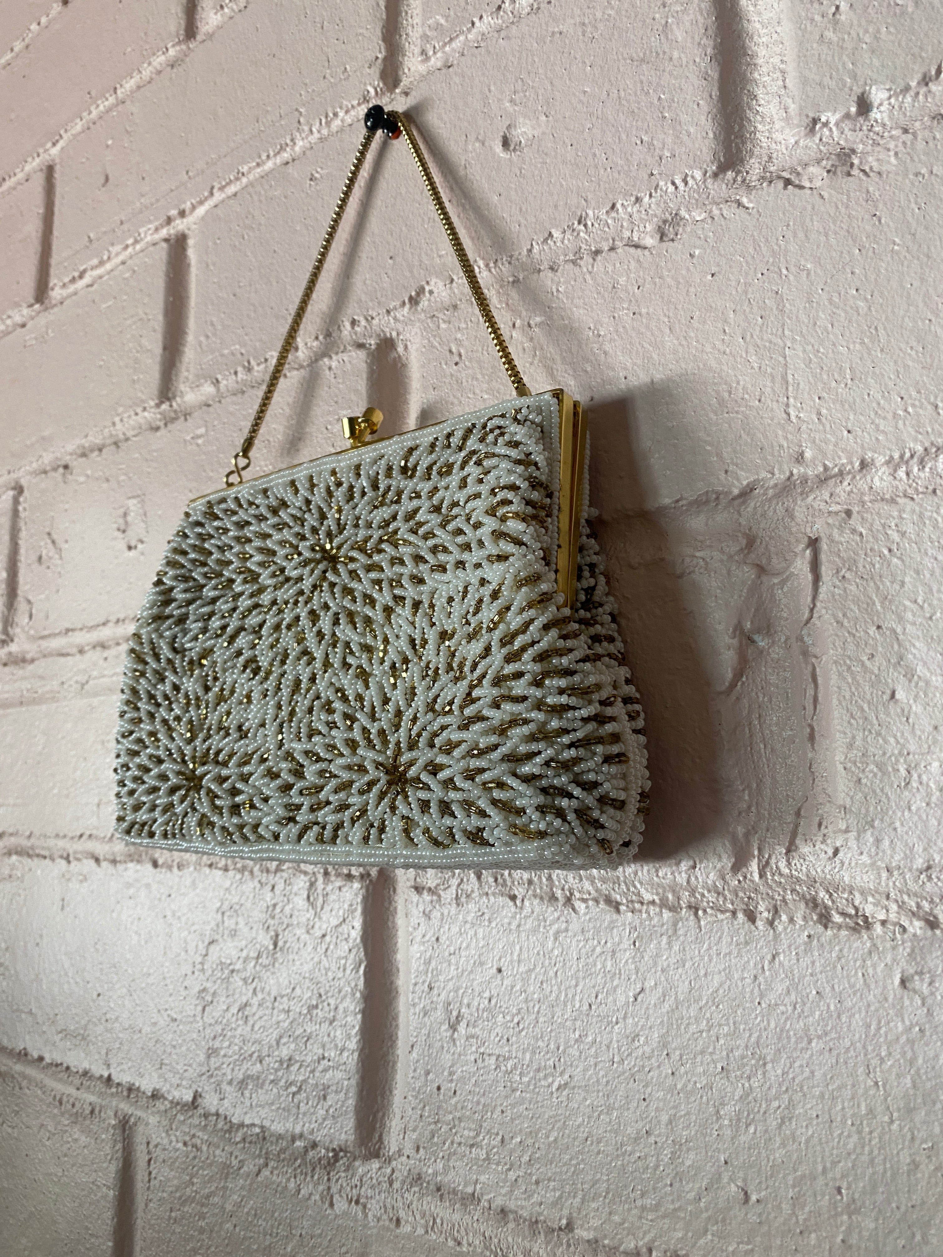 Starburst Beaded 60's wrist bag