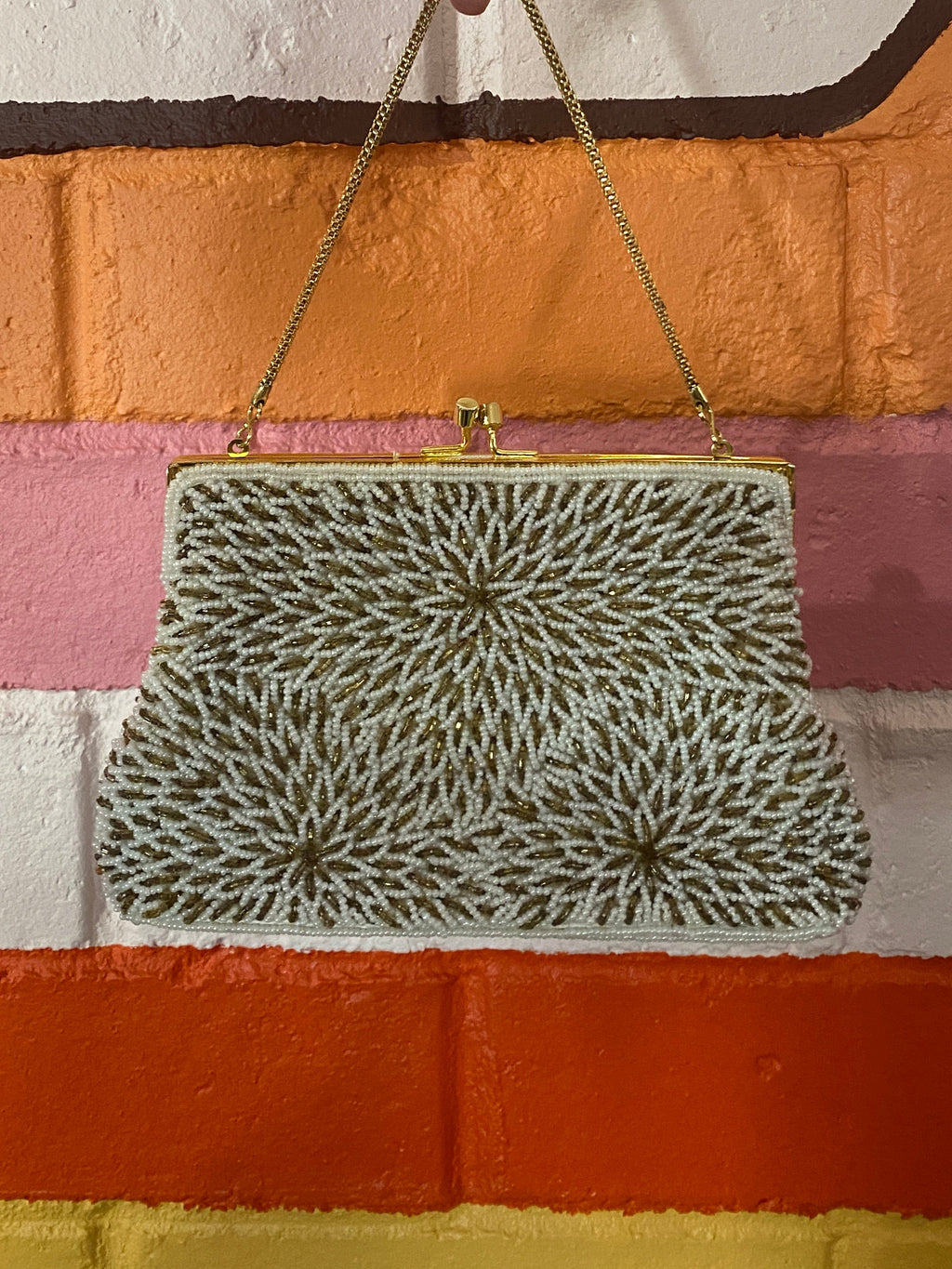 Starburst Beaded 60's wrist bag