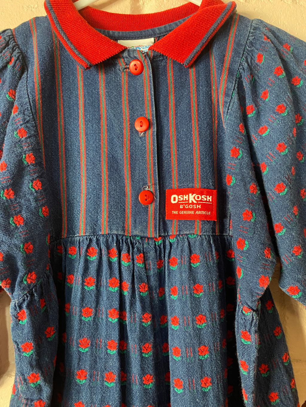 OshKosh B'Gosh Vintage 80/90's Denim Kids Boilersuit