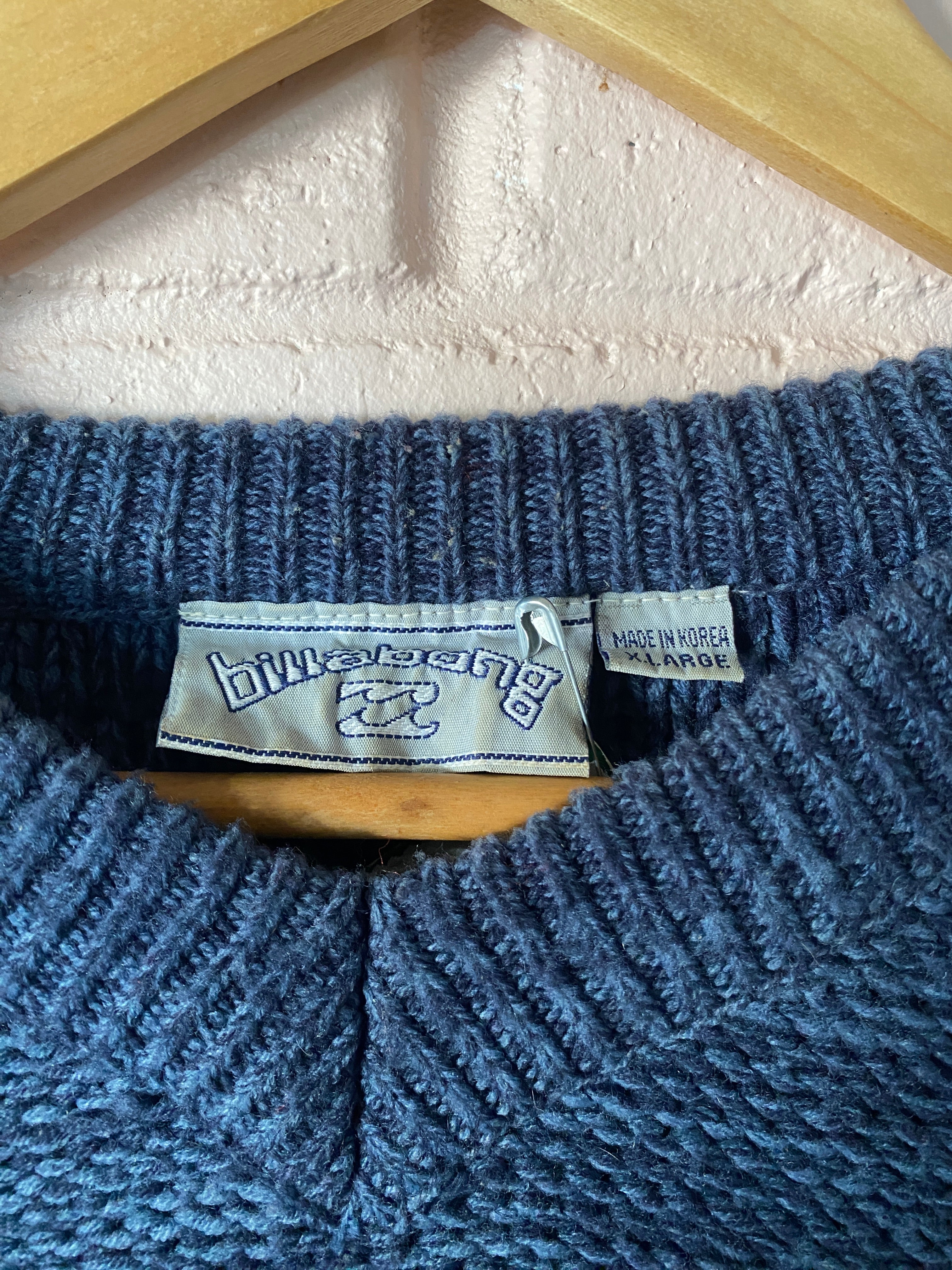 Billabong 90's blue ombre knit sweater