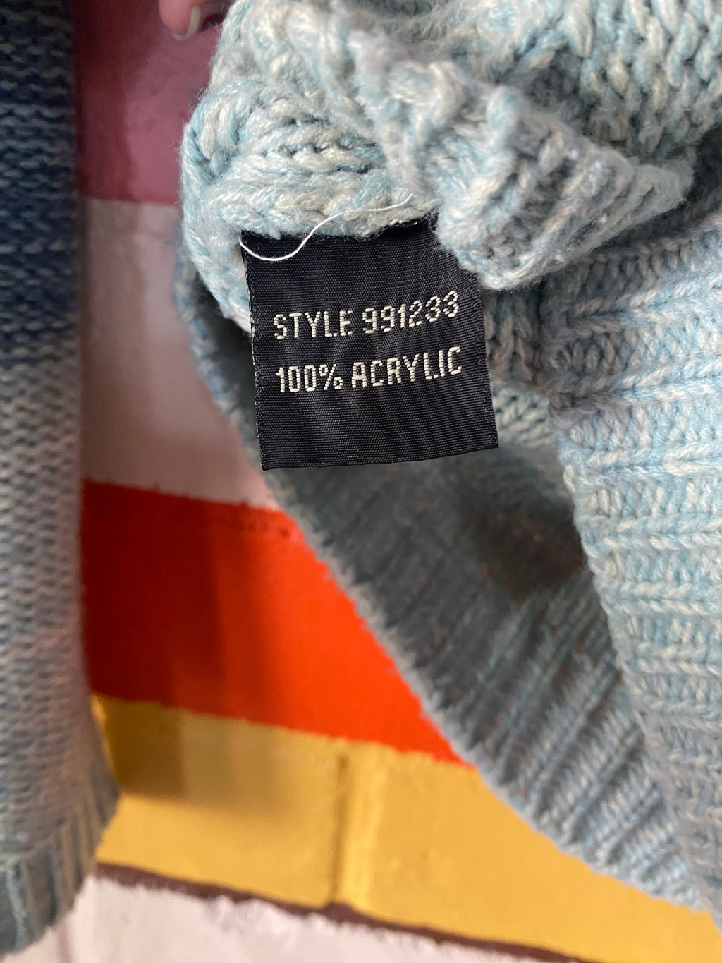 Billabong 90's blue ombre knit sweater