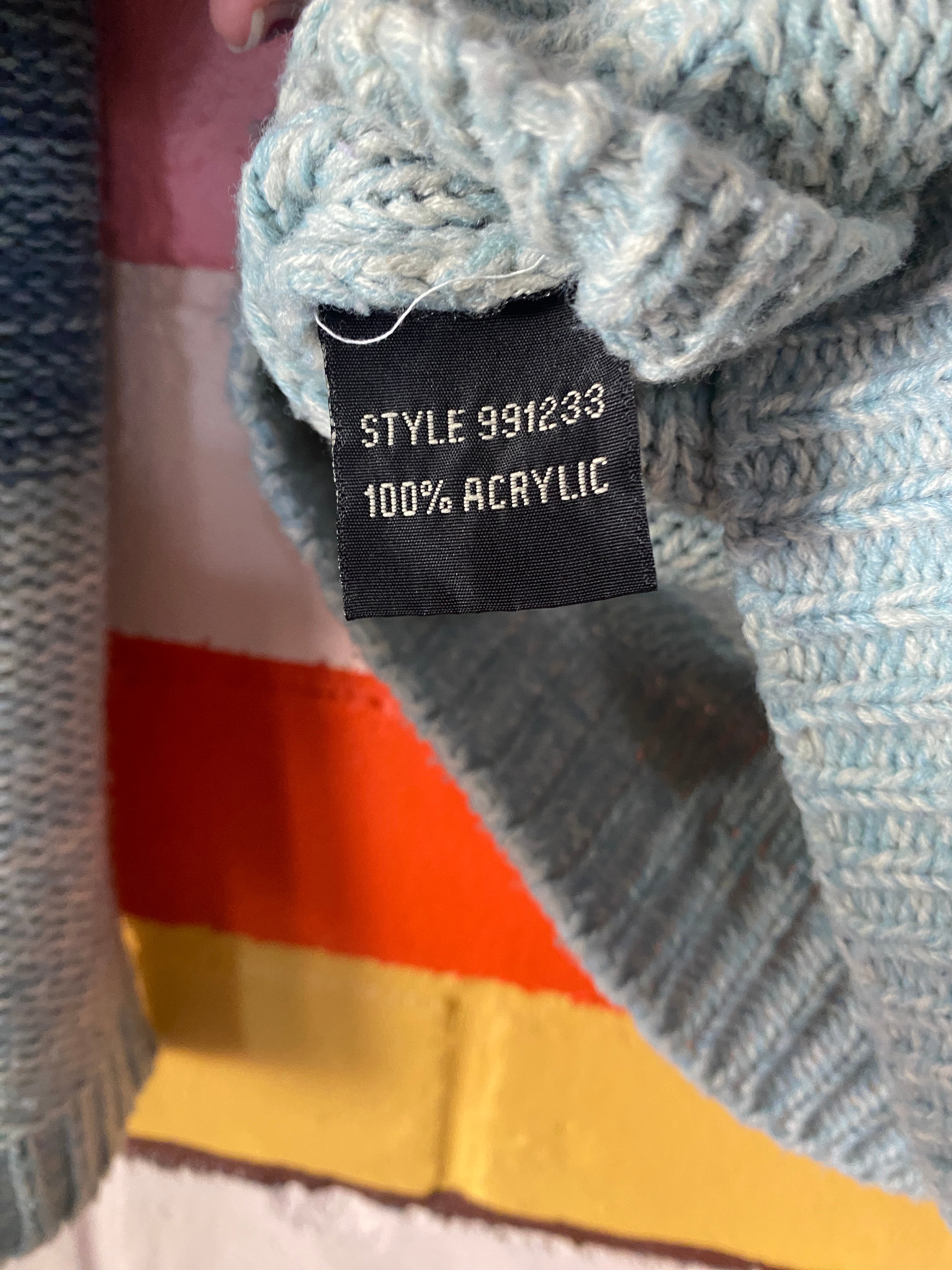 Billabong 90's blue ombre knit sweater