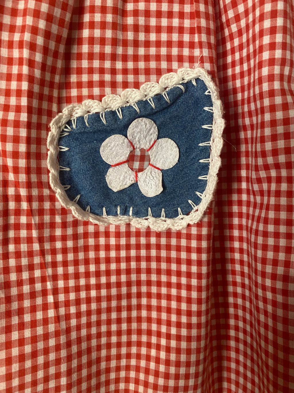 Gingham handmade vintage dress