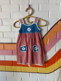 Gingham handmade vintage dress
