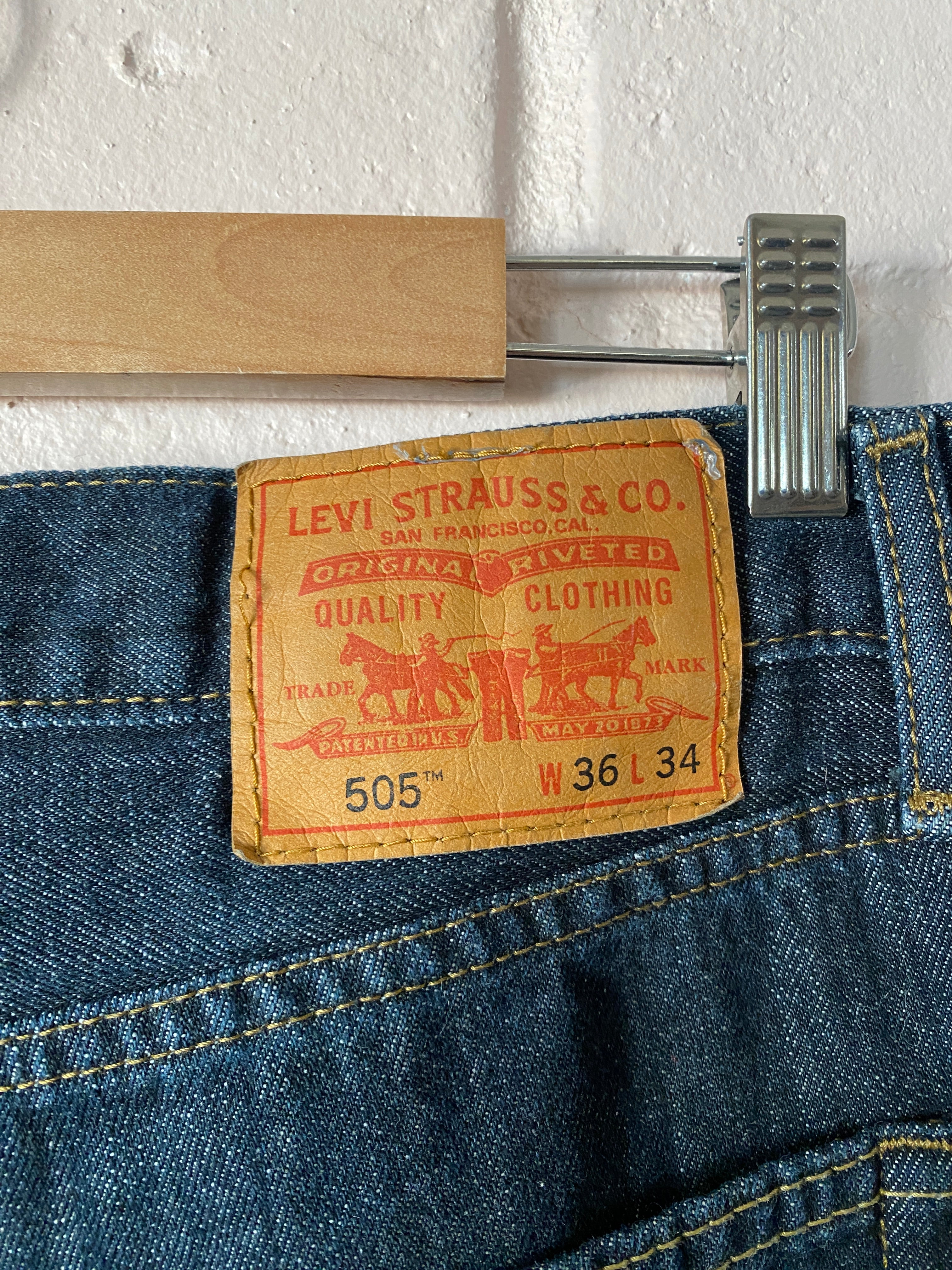 Levi's "workwear" 505 Dark Wash Jean