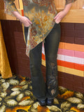 Y2K Embroidered Flare Jeans, size 10