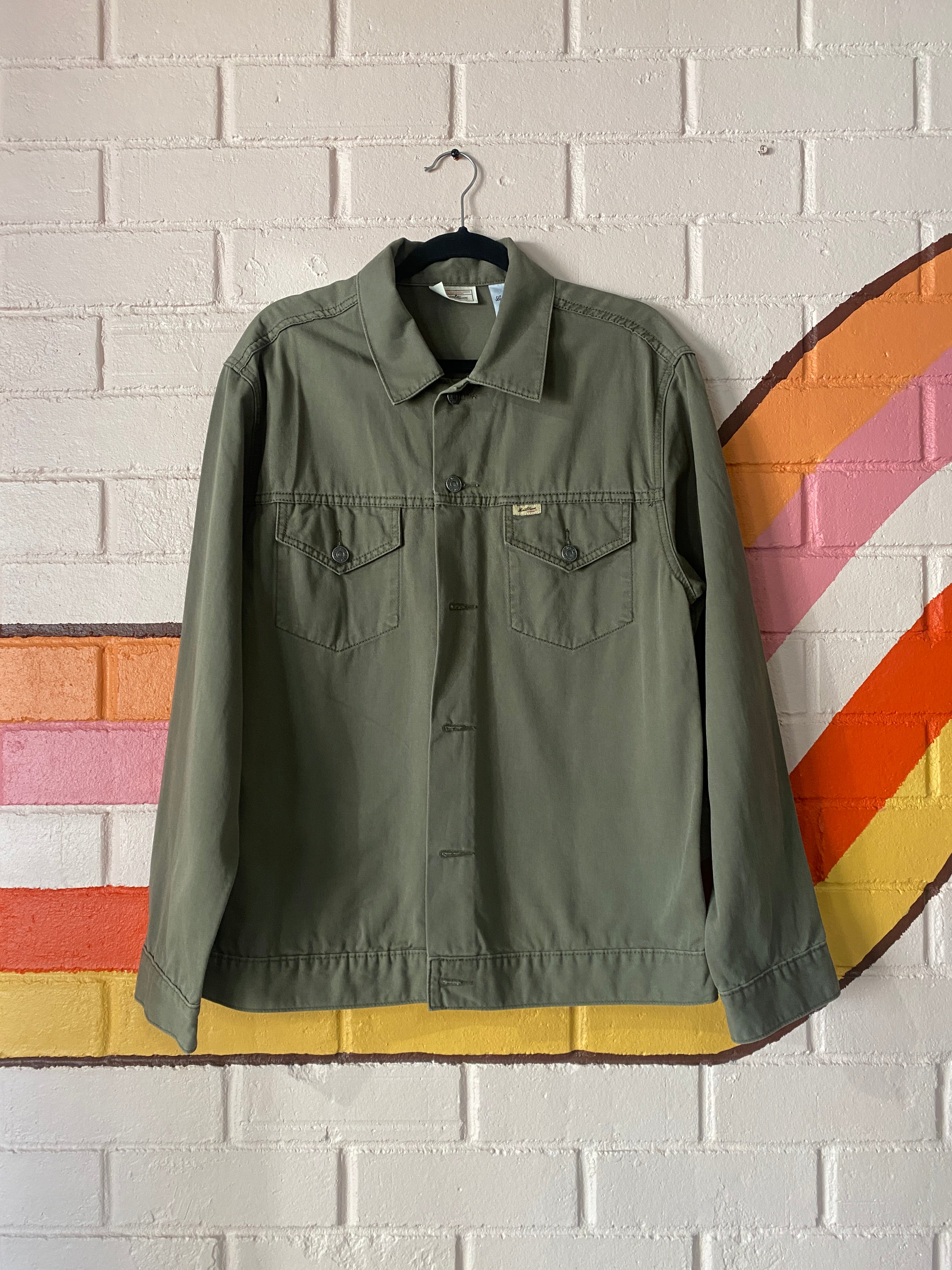 Levi's Olive Green Denim Jacket