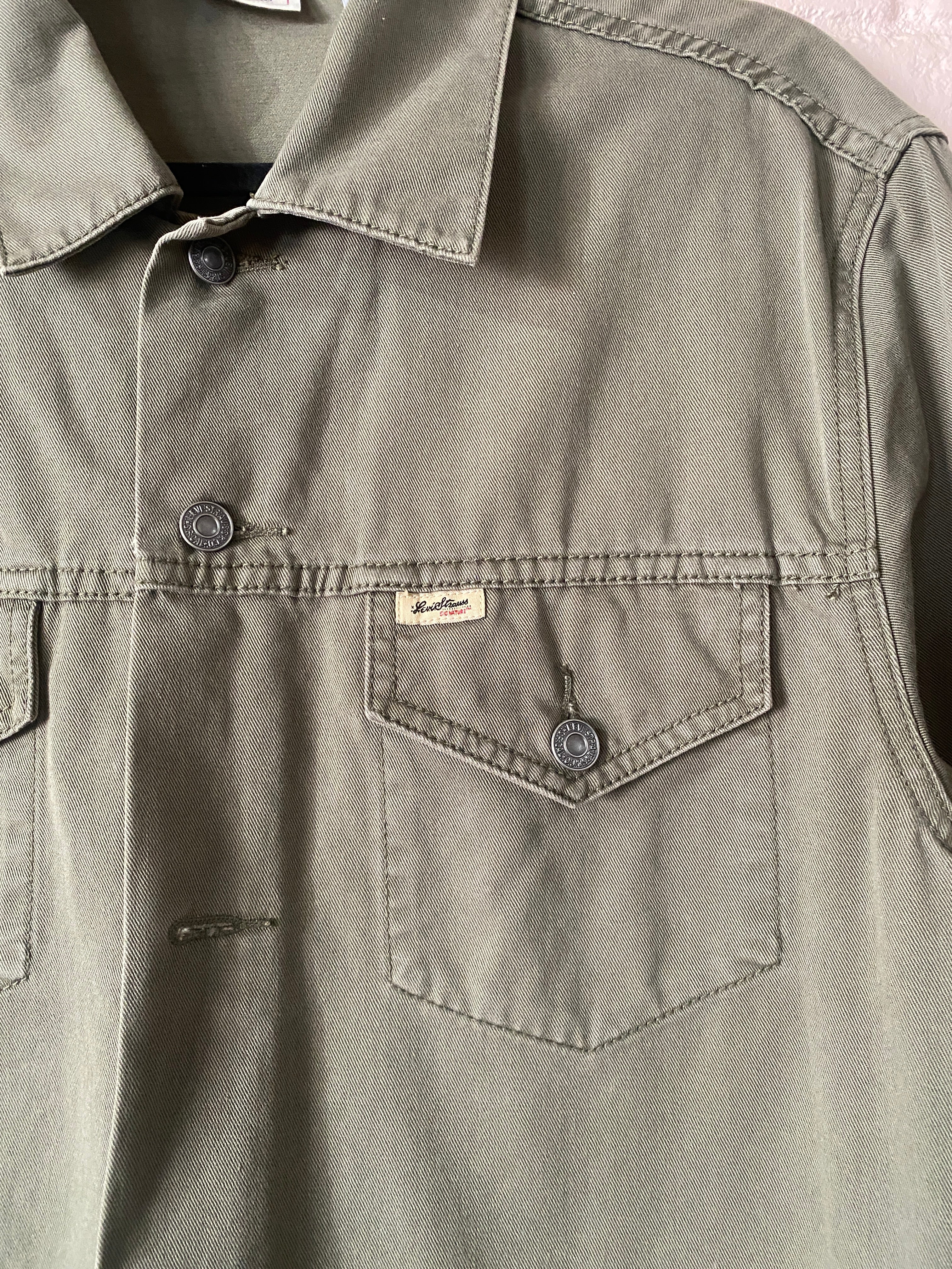 Levi's Olive Green Denim Jacket